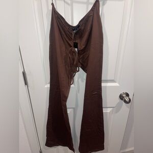 Brown Flared Women's Pants
